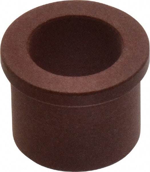 Bunting Bearing - 5/8" Inside x 7/8" Outside Diam, PTFE Sleeve Bearing - 1" Flange Outside Diam, 1/8" Flange Thickness, 3/4" OAL - Apex Tool & Supply