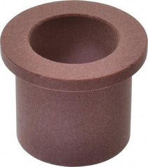Bunting Bearing - 3/4" Inside x 1" Outside Diam, PTFE Sleeve Bearing - 1-1/4" Flange Outside Diam, 1/8" Flange Thickness, 1" OAL - Apex Tool & Supply