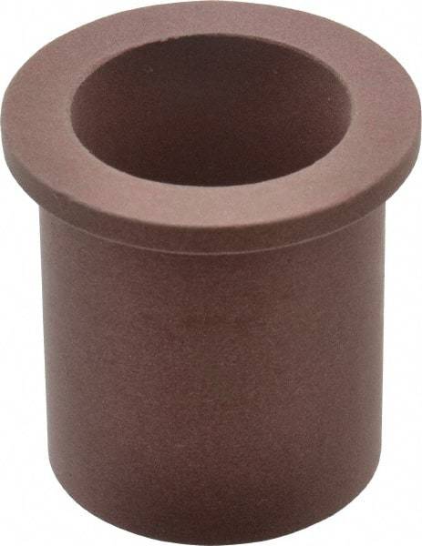 Bunting Bearing - 1" Inside x 1-1/4" Outside Diam, PTFE Sleeve Bearing - 1-1/2" Flange Outside Diam, 1/8" Flange Thickness, 1-1/2" OAL - Apex Tool & Supply