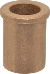 Boston Gear - 5/8" Inside x 7/8" Outside Diam, Oil Impregnated Bronze SAE-841 Flanged Sleeve Bearing - 1" Flange Outside Diam, 1/8" Flange Thickness, 1-1/4" OAL - Apex Tool & Supply