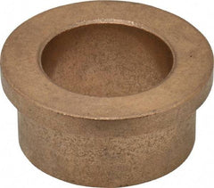 Boston Gear - 1" Inside x 1-3/8" Outside Diam, Oil Impregnated Bronze SAE-841 Flanged Sleeve Bearing - 1-5/8" Flange Outside Diam, 3/16" Flange Thickness, 3/4" OAL - Apex Tool & Supply