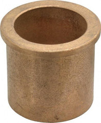 Boston Gear - 1-5/8" Inside x 2" Outside Diam, Oil Impregnated Bronze SAE-841 Flanged Sleeve Bearing - 2-1/4" Flange Outside Diam, 3/16" Flange Thickness, 2" OAL - Apex Tool & Supply