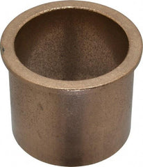 Boston Gear - 2" Inside x 2-1/4" Outside Diam, Oil Impregnated Bronze SAE-841 Flanged Sleeve Bearing - 2-1/2" Flange Outside Diam, 1/8" Flange Thickness, 2" OAL - Apex Tool & Supply