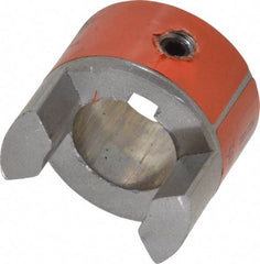 Lovejoy - 3/4" Max Bore Diam, 3/16" x 3/32" Keyway Width x Depth, Flexible Coupling Hub - 1.36" OD, 2" OAL, Sintered Iron, Order 2 Hubs & 1 Spider for Complete Coupling - Apex Tool & Supply