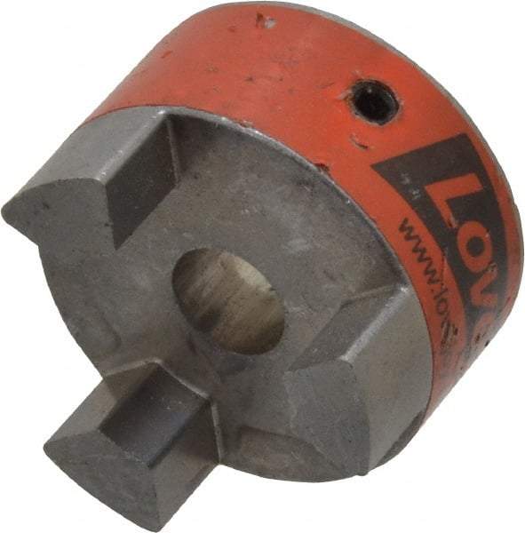 Lovejoy - 1/2" Max Bore Diam, Flexible Coupling Hub - 1-3/4" OD, 2.12" OAL, Sintered Iron, Order 2 Hubs & 1 Spider for Complete Coupling - Apex Tool & Supply