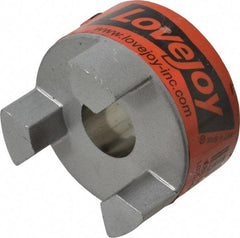 Lovejoy - 5/8" Max Bore Diam, 3/16" x 3/32" Keyway Width x Depth, Flexible Coupling Hub - 1-3/4" OD, 2.12" OAL, Sintered Iron, Order 2 Hubs & 1 Spider for Complete Coupling - Apex Tool & Supply