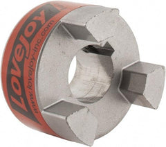 Lovejoy - 3/4" Max Bore Diam, 3/16" x 3/32" Keyway Width x Depth, Flexible Coupling Hub - 1-3/4" OD, 2.12" OAL, Sintered Iron, Order 2 Hubs & 1 Spider for Complete Coupling - Apex Tool & Supply