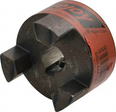 Lovejoy - 14mm Max Bore, 5mm x 2.3mm Keyway Width x Depth, Flexible Coupling Hub - 1-3/4" OD, 2.12" OAL, Sintered Iron, Order 2 Hubs & 1 Spider for Complete Coupling - Apex Tool & Supply