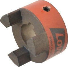 Lovejoy - 20mm Max Bore, 6mm x 2.8mm Keyway Width x Depth, Flexible Coupling Hub - 1-3/4" OD, 2.12" OAL, Sintered Iron, Order 2 Hubs & 1 Spider for Complete Coupling - Apex Tool & Supply