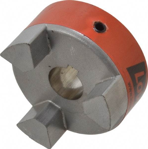 Lovejoy - 5/8" Max Bore Diam, 3/16" x 3/32" Keyway Width x Depth, Flexible Coupling Hub - 2.11" OD, 2.12" OAL, Sintered Iron, Order 2 Hubs & 1 Spider for Complete Coupling - Apex Tool & Supply