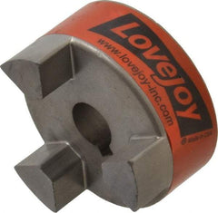 Lovejoy - 14mm Max Bore, Flexible Coupling Hub - 2.11" OD, 2.12" OAL, Sintered Iron, Order 2 Hubs & 1 Spider for Complete Coupling - Apex Tool & Supply