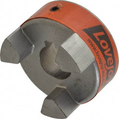 Lovejoy - 20mm Max Bore, 6mm x 2.8mm Keyway Width x Depth, Flexible Coupling Hub - 2.11" OD, 2.12" OAL, Sintered Iron, Order 2 Hubs & 1 Spider for Complete Coupling - Apex Tool & Supply