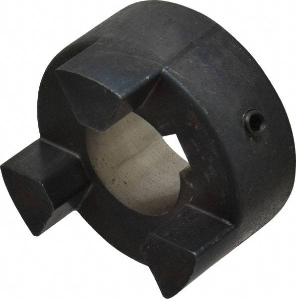 Lovejoy - 25mm Max Bore, 8mm x 3.3mm Keyway Width x Depth, Flexible Coupling Hub - 2.11" OD, 2.12" OAL, Sintered Iron, Order 2 Hubs & 1 Spider for Complete Coupling - Apex Tool & Supply