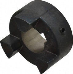 Lovejoy - 25mm Max Bore, 8mm x 3.3mm Keyway Width x Depth, Flexible Coupling Hub - 2.11" OD, 2.12" OAL, Sintered Iron, Order 2 Hubs & 1 Spider for Complete Coupling - Apex Tool & Supply