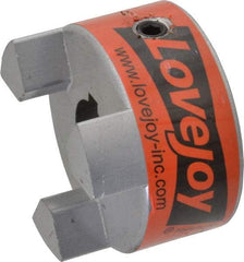 Lovejoy - 3/4" Max Bore Diam, 3/16" x 3/32" Keyway Width x Depth, Flexible Coupling Hub - 2.11" OD, 2-1/2" OAL, Sintered Iron, Order 2 Hubs & 1 Spider for Complete Coupling - Apex Tool & Supply