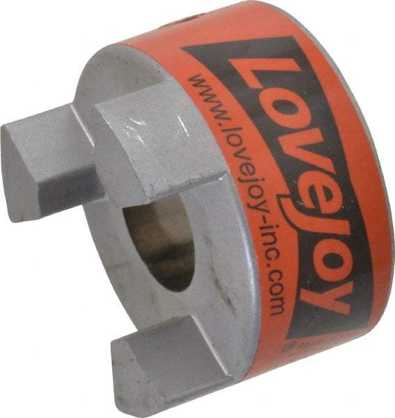 Lovejoy - 7/8" Max Bore Diam, 3/16" x 3/32" Keyway Width x Depth, Flexible Coupling Hub - 2.11" OD, 2-1/2" OAL, Sintered Iron, Order 2 Hubs & 1 Spider for Complete Coupling - Apex Tool & Supply