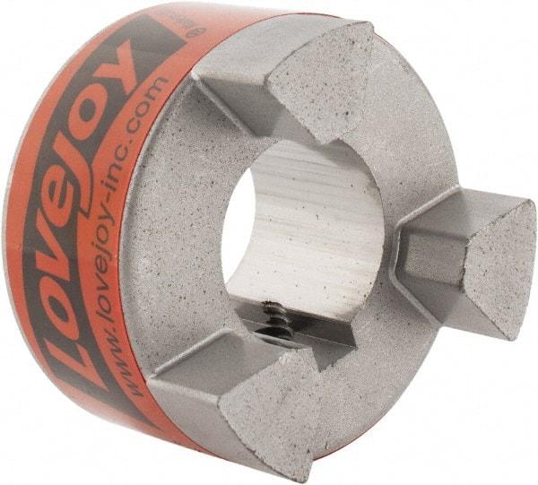 Lovejoy - 1" Max Bore Diam, 1/4" x 1/8" Keyway Width x Depth, Flexible Coupling Hub - 2.11" OD, 2-1/2" OAL, Sintered Iron, Order 2 Hubs & 1 Spider for Complete Coupling - Apex Tool & Supply