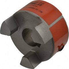 Lovejoy - 19mm Max Bore, 6mm x 2.8mm Keyway Width x Depth, Flexible Coupling Hub - 2.11" OD, 2-1/2" OAL, Sintered Iron, Order 2 Hubs & 1 Spider for Complete Coupling - Apex Tool & Supply