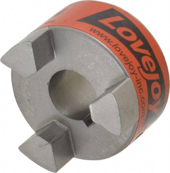 Lovejoy - 20mm Max Bore, 6mm x 2.8mm Keyway Width x Depth, Flexible Coupling Hub - 2.11" OD, 2-1/2" OAL, Sintered Iron, Order 2 Hubs & 1 Spider for Complete Coupling - Apex Tool & Supply