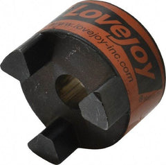 Lovejoy - 3/4" Max Bore Diam, 3/16" x 3/32" Keyway Width x Depth, Flexible Coupling Hub - 2.54" OD, 3-1/2" OAL, Sintered Iron, Order 2 Hubs & 1 Spider for Complete Coupling - Apex Tool & Supply