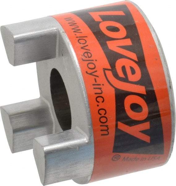 Lovejoy - 1" Max Bore Diam, 1/4" x 1/8" Keyway Width x Depth, Flexible Coupling Hub - 2.54" OD, 3-1/2" OAL, Sintered Iron, Order 2 Hubs & 1 Spider for Complete Coupling - Apex Tool & Supply