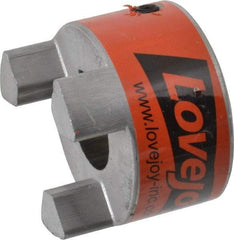 Lovejoy - 1-1/8" Max Bore Diam, 1/4" x 1/8" Keyway Width x Depth, Flexible Coupling Hub - 2.54" OD, 3-1/2" OAL, Sintered Iron, Order 2 Hubs & 1 Spider for Complete Coupling - Apex Tool & Supply