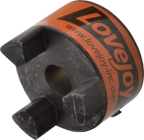 Lovejoy - 19mm Max Bore, 6mm x 2.8mm Keyway Width x Depth, Flexible Coupling Hub - 2.54" OD, 3-1/2" OAL, Sintered Iron, Order 2 Hubs & 1 Spider for Complete Coupling - Apex Tool & Supply