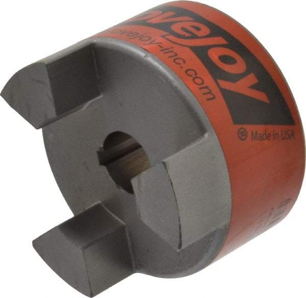 Lovejoy - 7/8" Max Bore Diam, 3/16" x 3/32" Keyway Width x Depth, Flexible Coupling Hub - 3.31" OD, 4-1/4" OAL, Sintered Iron, Order 2 Hubs & 1 Spider for Complete Coupling - Apex Tool & Supply