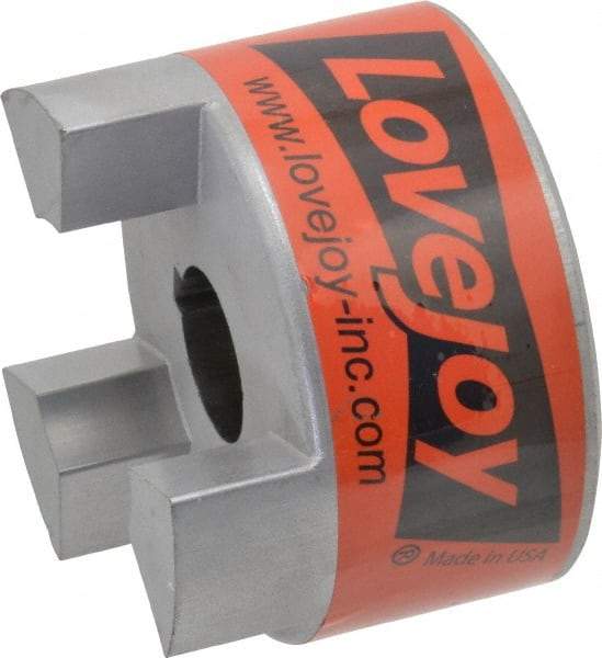 Lovejoy - 1" Max Bore Diam, 1/4" x 1/8" Keyway Width x Depth, Flexible Coupling Hub - 3.31" OD, 4-1/4" OAL, Sintered Iron, Order 2 Hubs & 1 Spider for Complete Coupling - Apex Tool & Supply