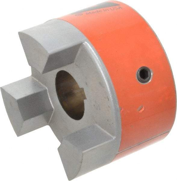 Lovejoy - 1-1/8" Max Bore Diam, 1/4" x 1/8" Keyway Width x Depth, Flexible Coupling Hub - 3.31" OD, 4-1/4" OAL, Sintered Iron, Order 2 Hubs & 1 Spider for Complete Coupling - Apex Tool & Supply