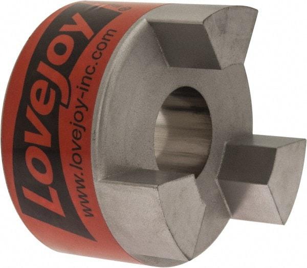 Lovejoy - 1-1/4" Max Bore Diam, 1/4" x 1/8" Keyway Width x Depth, Flexible Coupling Hub - 3.31" OD, 4-1/4" OAL, Sintered Iron, Order 2 Hubs & 1 Spider for Complete Coupling - Apex Tool & Supply