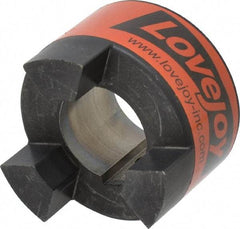 Lovejoy - 42mm Max Bore, 12mm x 3.3mm Keyway Width x Depth, Flexible Coupling Hub - 3.31" OD, 4-1/4" OAL, Sintered Iron, Order 2 Hubs & 1 Spider for Complete Coupling - Apex Tool & Supply