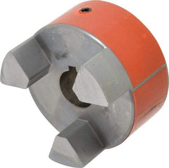 Lovejoy - 1-1/8" Max Bore Diam, Flexible Hub Coupling - 3-3/4" OD, 4-1/2" OAL, Sintered Iron - Apex Tool & Supply
