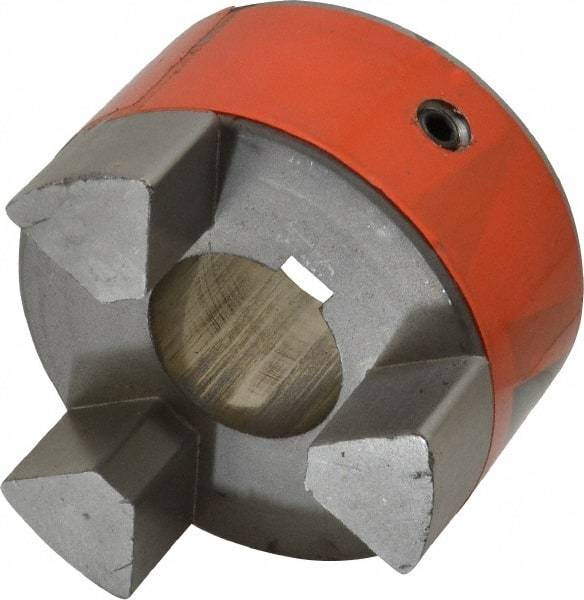 Lovejoy - 1-1/2" Max Bore Diam, Flexible Hub Coupling - 3-3/4" OD, 4-1/2" OAL, Metal - Apex Tool & Supply