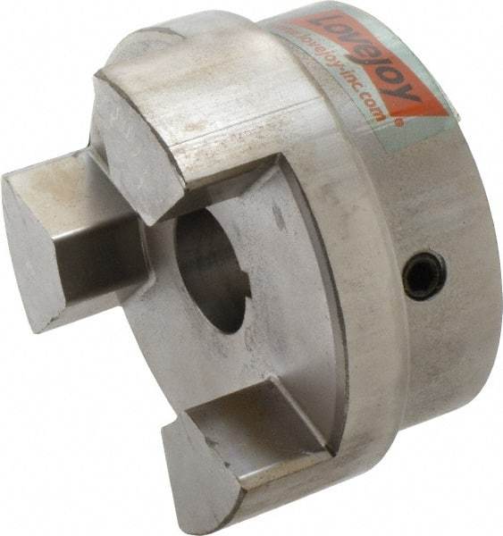 Lovejoy - 1-1/4" Max Bore Diam, Flexible Hub Coupling - 4-1/2" OD, 4.88" OAL, Sintered Iron - Apex Tool & Supply