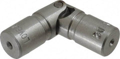 Lovejoy - 5/8" Bore Depth, 378 In/Lbs. Torque, D-Type Single Universal Joint - 1/4" Inside x 1/2" Outside Diam, 2" OAL - Apex Tool & Supply