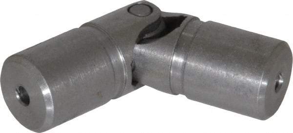 Lovejoy - 11/16" Bore Depth, 540 In/Lbs. Torque, D-Type Single Universal Joint - 5/16" Inside x 5/8" Outside Diam, 2-1/4" OAL - Apex Tool & Supply