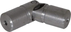 Lovejoy - 11/16" Bore Depth, 540 In/Lbs. Torque, D-Type Single Universal Joint - 5/16" Inside x 5/8" Outside Diam, 2-1/4" OAL - Apex Tool & Supply