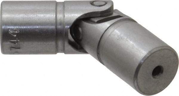 Lovejoy - 7/8" Bore Depth, 768 In/Lbs. Torque, D-Type Single Universal Joint - 3/4" Outside Diam, 2-11/16" OAL - Apex Tool & Supply