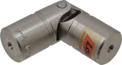 Lovejoy - 1" Bore Depth, 1,560 In/Lbs. Torque, D-Type Single Universal Joint - 1/2" Inside x 1" Outside Diam, 3-3/8" OAL - Apex Tool & Supply