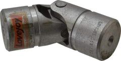 Lovejoy - 1-1/2" Bore Depth, 15,600 In/Lbs. Torque, D-Type Single Universal Joint - 1" Inside x 2" Outside Diam, 5-7/16" OAL - Apex Tool & Supply