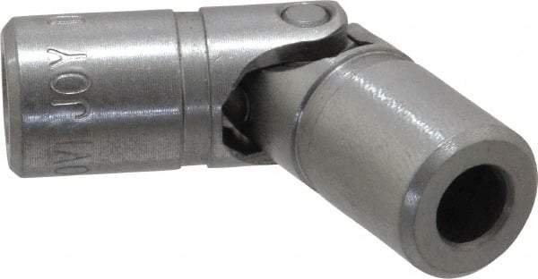 Lovejoy - 11/16" Bore Depth, 540 In/Lbs. Torque, D-Type Single Universal Joint - 5/16" Inside x 5/8" Outside Diam, 2-1/4" OAL - Apex Tool & Supply