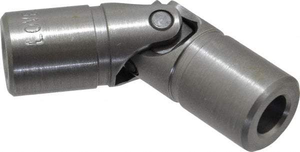 Lovejoy - 7/8" Bore Depth, 768 In/Lbs. Torque, D-Type Single Universal Joint - 3/8" Inside x 3/4" Outside Diam, 2-11/16" OAL - Apex Tool & Supply