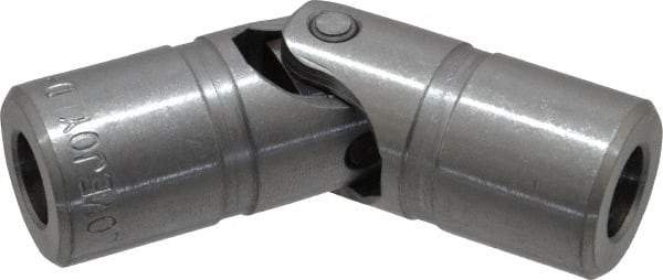 Lovejoy - 7/8" Bore Depth, 1,176 In/Lbs. Torque, D-Type Single Universal Joint - 7/16" Inside x 7/8" Outside Diam, 3" OAL - Apex Tool & Supply