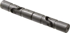Lovejoy - 5/8" Bore Depth, 378 In/Lbs. Torque, DD-Type Double Universal Joint - 1/4" Inside x 1/2" Outside Diam, 4" OAL - Apex Tool & Supply