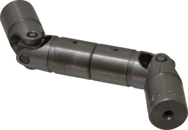 Lovejoy - 7/8" Bore Depth, 768 In/Lbs. Torque, DD-Type Double Universal Joint - 3/8" Inside x 3/4" Outside Diam, 5-3/8" OAL - Apex Tool & Supply