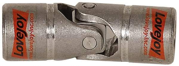 Lovejoy - 1-1/2" Bore Depth, 10,400 In/Lbs. Torque, D-Type Single Universal Joint - 1" Inside x 2" Outside Diam, 5-7/16" OAL - Apex Tool & Supply