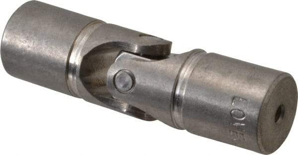 Lovejoy - 7/8" Bore Depth, 512 In/Lbs. Torque, D-Type Single Universal Joint - 3/8" Inside x 3/4" Outside Diam, 2-11/16" OAL - Apex Tool & Supply