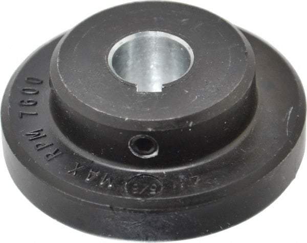 Lovejoy - 5/8" Max Bore Diam, 3/16" x 3/32" Keyway Width x Depth, Flexible Coupling Hub - 2.046" OD, 2.38" OAL, Cast Iron - Apex Tool & Supply