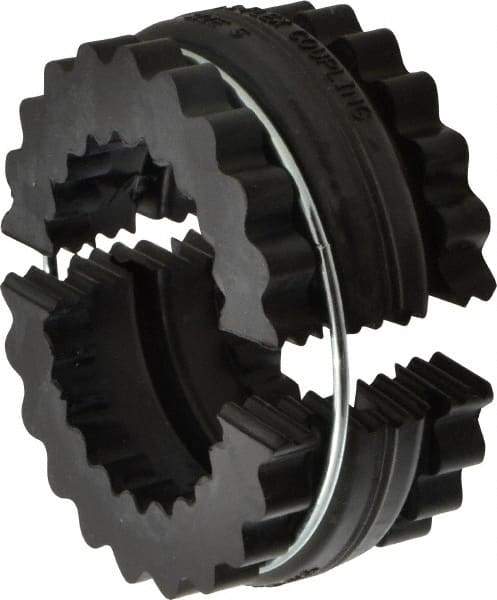 Lovejoy - 5 Two Piece Flexible Coupling Sleeve Insert - 2.94" OD, 1.56" OAL, EPDM - Apex Tool & Supply